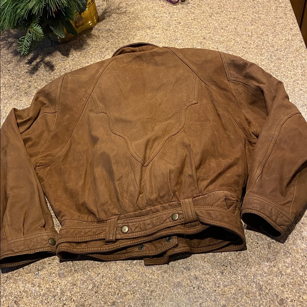 Distressed Adventure Bound Originals Wilsons Leather Jacket S Women’s? Men’s? - Picture 8 of 16